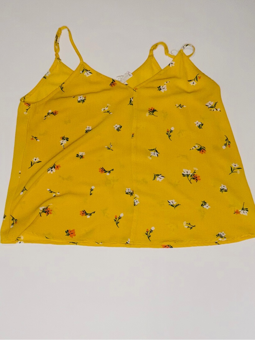 Yellow Floral Camisole/Tank Top